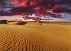 Mongolia, Pustynia Gobi, Chmury