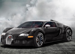 Czarne bugatti veyron