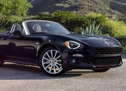 Czarny, Fiat 124 Spider, Cabrio