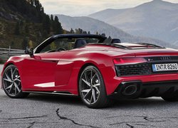 Czerwone, Audi R8 Spyder, Kabriolet