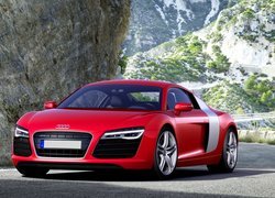 Czerwone, Audi R8, 2013