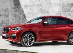 Czerwone, BMW X4, M40d, 2019
