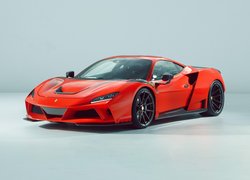 Czerwone Ferrari F8 Tributo Novitec