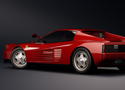 Czerwone Ferrari Testarossa F110 rocznik 1986