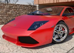 Czerwone Lamborghini Murcielago LP640