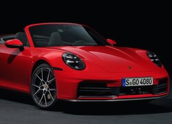 Czerwone Porsche 911 Carrera cabriolet
