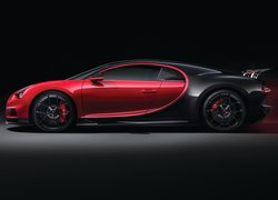 Czerwono-czarny, Bugatti Chiron Sport, 2018