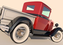 Zabytkowy, Ford Model A Pickup, 1930, 3D