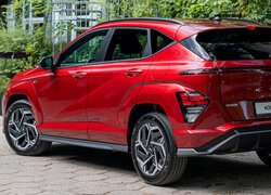 Czerwony Hyundai Kona N