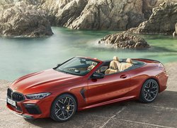 Czerwone, BMW M8, Competition, Kabriolet