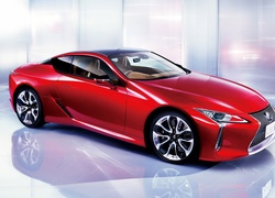 Czerwony, Lexus LC 500, 2017