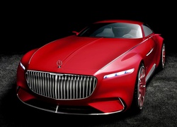 Czerwony Mercedes Maybach 6