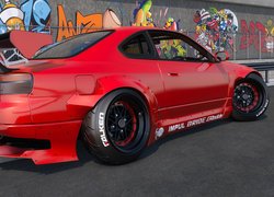 Czerwony, Nissan Silvia S15 Rocket Bunny, Bok