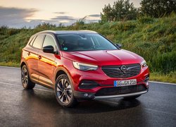 Czerwony Opel Grandland X