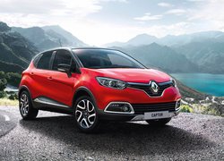 Czerwony, Renault Captur, Góry, Jezioro