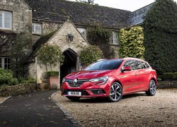 Czerwony, Renault Megane Sport Tourer, Dom