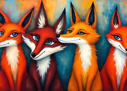 Cztery, Lisy, Grafika