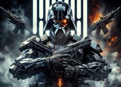 Darth Vader z bronią