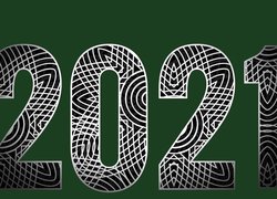 Nowy Rok, 2021, Zielone tło