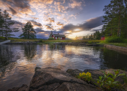 Dom nad norweskim jeziorem Vaeleren