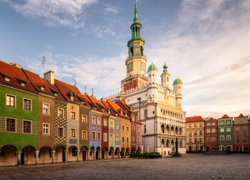 Polska, Poznań, Stary Rynek, Domki budnicze, Ratusz