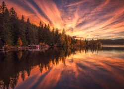 Domki nad jeziorem w norweskiej gminie Ringerike