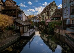 Domy, Kanał, Rzeka, Colmar, Francja