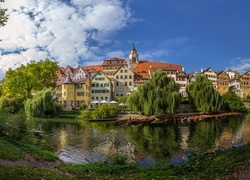 Niemcy, Badenia - Wirtembergia, Tybinga, Domy, Rzeka Neckar