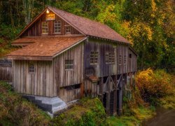 Drewniany młyn Cedar Creek Grist Mill