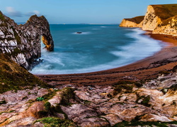 Durdle Door w na wybrzeżu niedaleko Lulworth w Dorset w Anglii