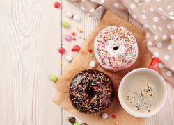 Pączki, Donuty, Kawa