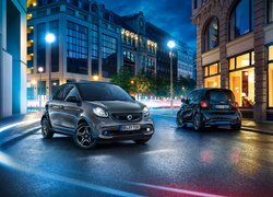 Dwa, Samochody, Smart EQ Fortwo, Ulica, Domy