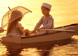 Dzieci na łódce