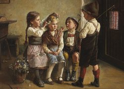 Dzieci w malarstwie Edmunda Adlera