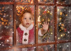 Dziecko, Okno, Święta