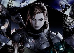 Trylogia, Mass Effect, Postacie, Komandor Shepard, Tali Zorah, Liara TSoni, Jax, Garrus Vakarian, Kasumi Goto, Miranda Lawson, Urdnot Wrex, Thane Krios, Mordin Solus