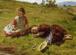 Dziewczynki na łące w malarstwie Williama McTaggarta