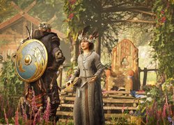 Eivor i kobieta w screenie z gry Assassins Credd Valhalla