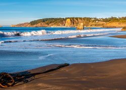 Morze, Fale, Skały, Port Orford, Stan Oregon, Stany Zjednoczone