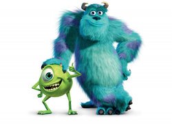 Film, Animowany, Potwory i Spółka, Monsters Inc, Postacie, Mike Wazowski, James P. Sullivan