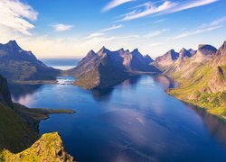 Norwegia, Morze, Fiordy, Góry, Lofoty