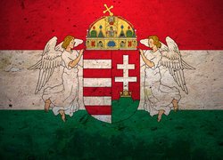 Flaga, Królestwo Węgier, 1867-1918