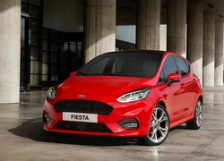 Czerwony, Ford Fiesta ST-Line, 2016