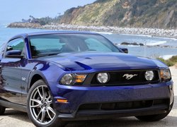 Niebieski, Ford Mustang GT, 2011