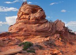 Góra, Skała, Formacja skalna, Coyote Buttes, Rezerwat, Paria Canyon-Vermilion Cliffs Wilderness, Arizona, Stany Zjednoczone
