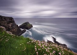 Formacje skalne na Cabo Vidio w Asturii