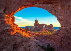 Skały, Park Narodowy Arches, Formacje skalne, Stan Utah, Stany Zjednoczone