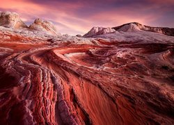 Skały, Formacje, White Pocket, Vermilion Cliffs National Monument, Pomnik narodowy, Arizona, Stany Zjednoczone