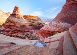 Skały, Formacja, The Wave, Arizona, Stany Zjednoczone