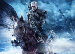 Geralt z Rivii na koniu